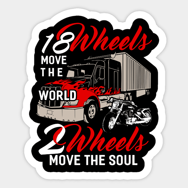 Trucker Truck Driver Trucks Highway Freighter Gift Sticker by Tee__Dot